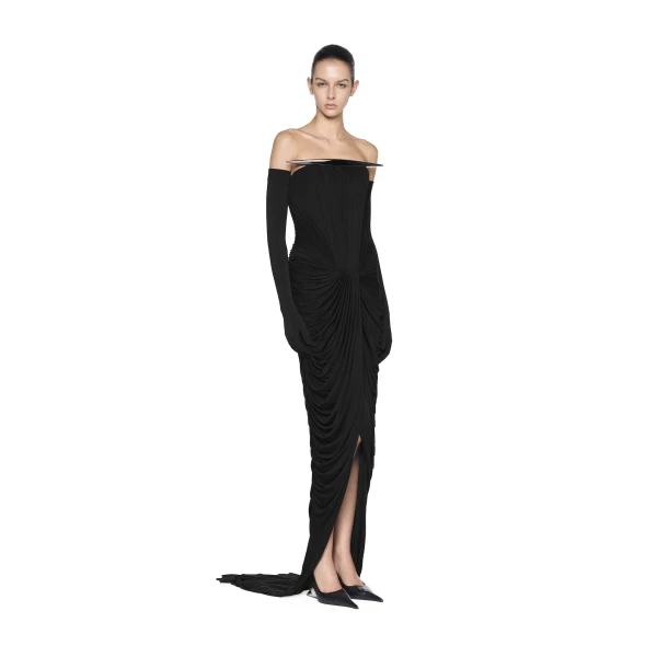 CHATS by C.Dam Elion Dress in Black, view 2