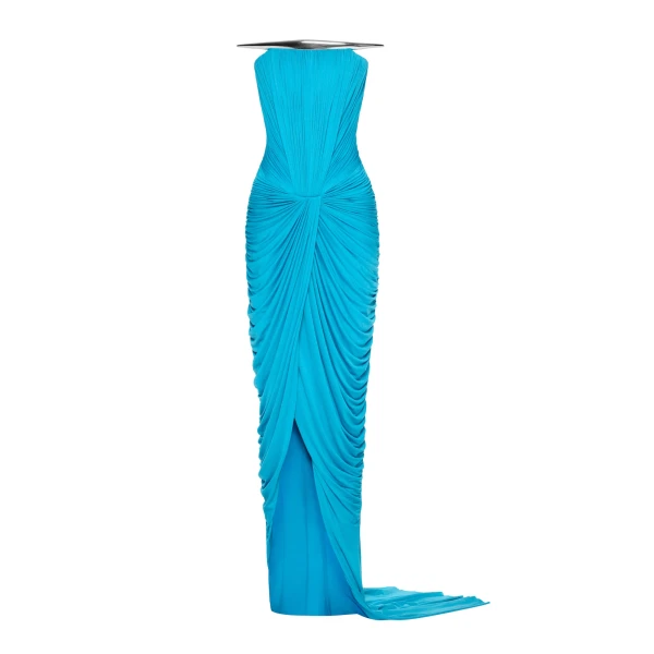 CHATS by C.Dam Elion Dress in Cerulean Blue