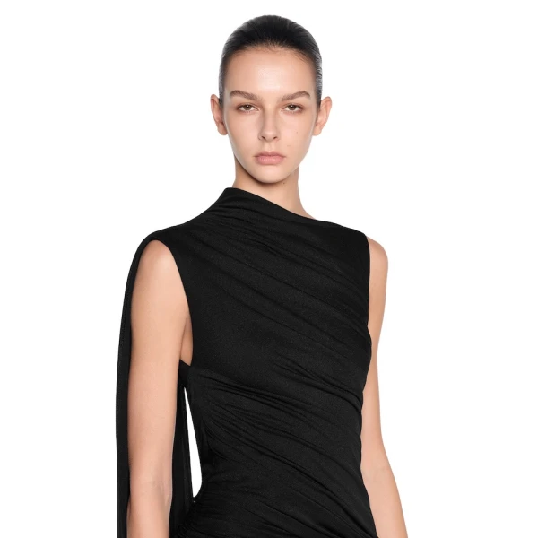 CHATS by C.Dam Frida Dress in Black, view 4