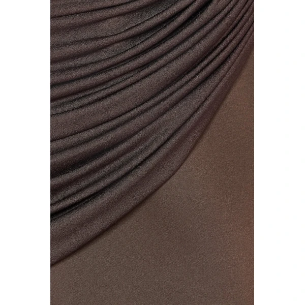 CHATS by C.Dam Frida Dress in Brown, view 5