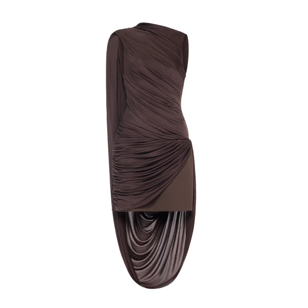 CHATS by C.Dam Frida Dress in Brown