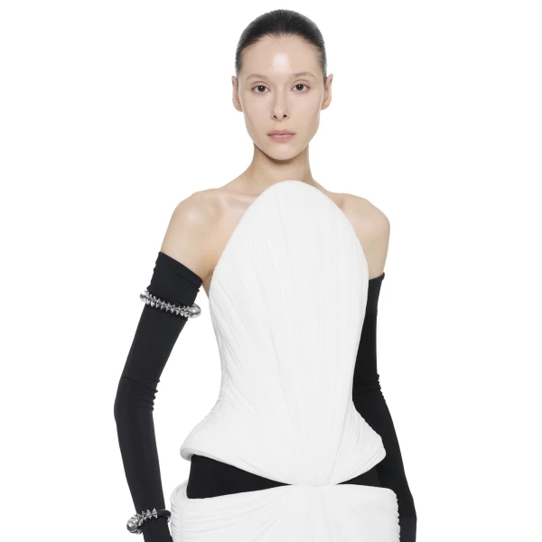 CHATS by C.Dam Grimes Dress in White, view 4
