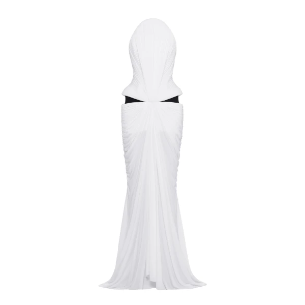 Grimes Dress in White