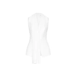 CHATS by C.Dam Hannah Vest and Skirt Set in White