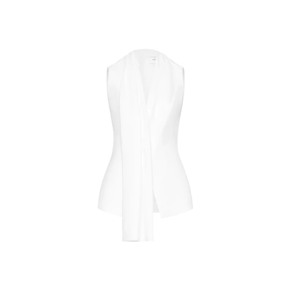 Hannah Vest and Skirt Set in White