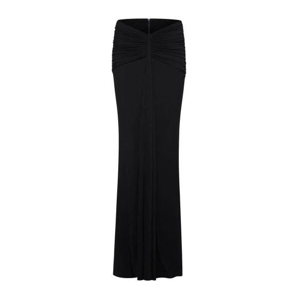 CHATS by C.Dam Hayat Top and Skirt Set in Black, view 5