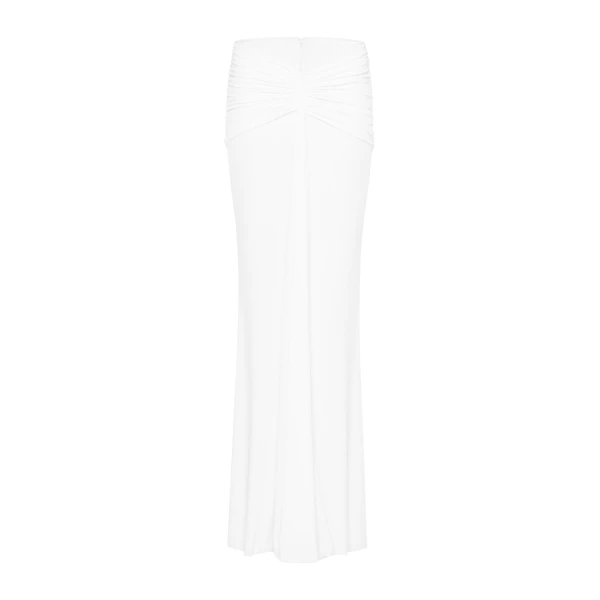 CHATS by C.Dam Hayat Top and Skirt Set in White, view 5