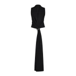 CHATS by C.Dam Hedy Vest and Skirt Set in Black