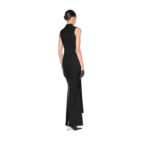 CHATS by C.Dam Hedy Vest and Skirt Set in Black, view 3