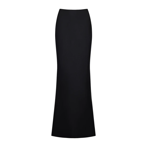 CHATS by C.Dam Hedy Vest and Skirt Set in Black, view 4