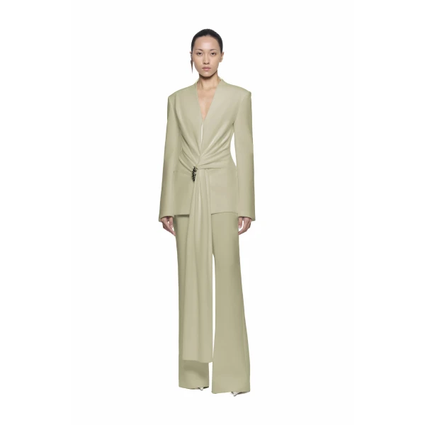 CHATS by C.Dam Hypatia Trousers in Sage Olive, view 2