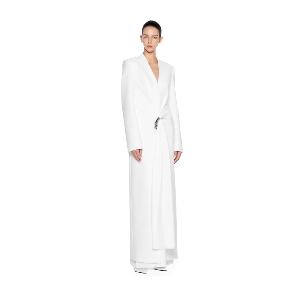 CHATS by C.Dam Jane Coat in White, view 2