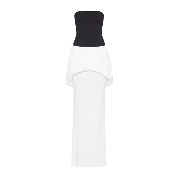 CHATS by C.Dam Katherine Dress in Black and White