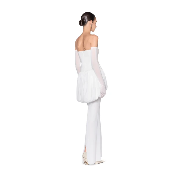 CHATS by C.Dam Katherine Dress in White, view 3