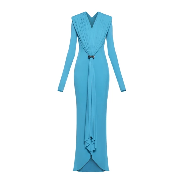 CHATS by C.Dam Keid Dress in Cerulean Blue