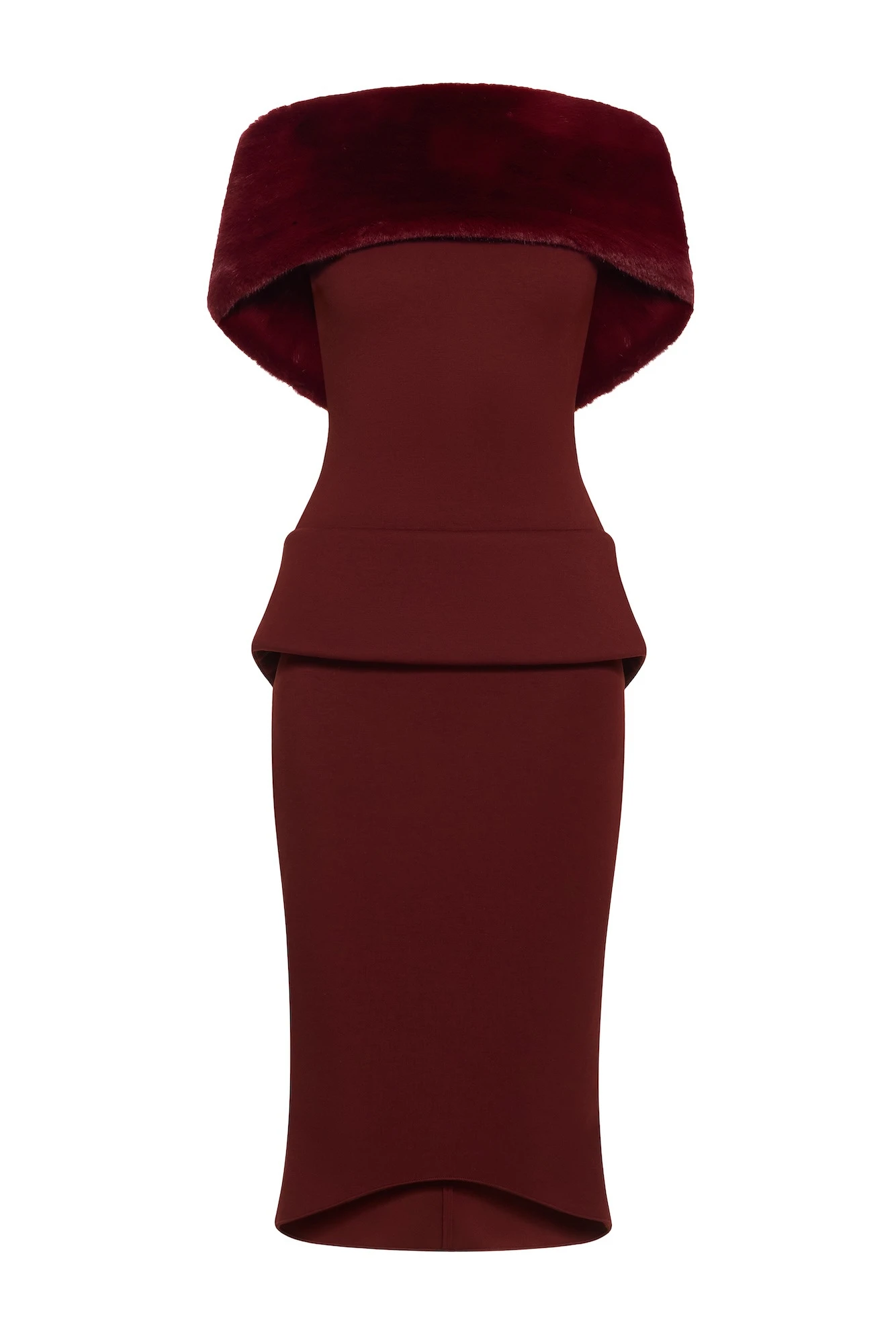 CHATS by C.Dam Libra Dress in Maroon Red CHATS by C.Dam Libra Dress in Maroon Red