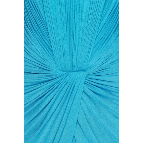 CHATS by C.Dam Lise Dress in Cerulean Blue, view 5