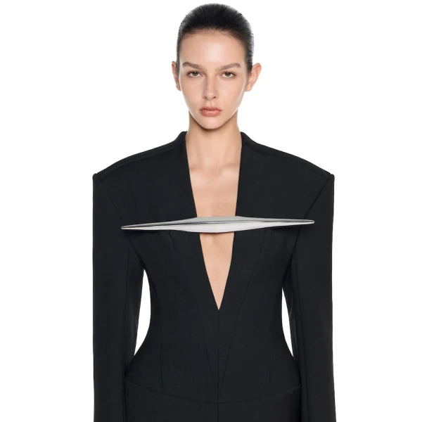 CHATS by C.Dam Lubna Blazer in Black, view 4