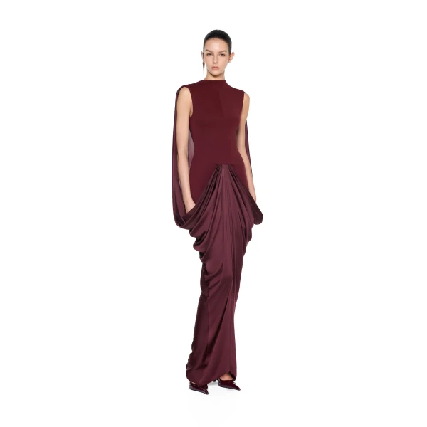 CHATS by C.Dam Lynn Dress in Reddish Brown, view 2