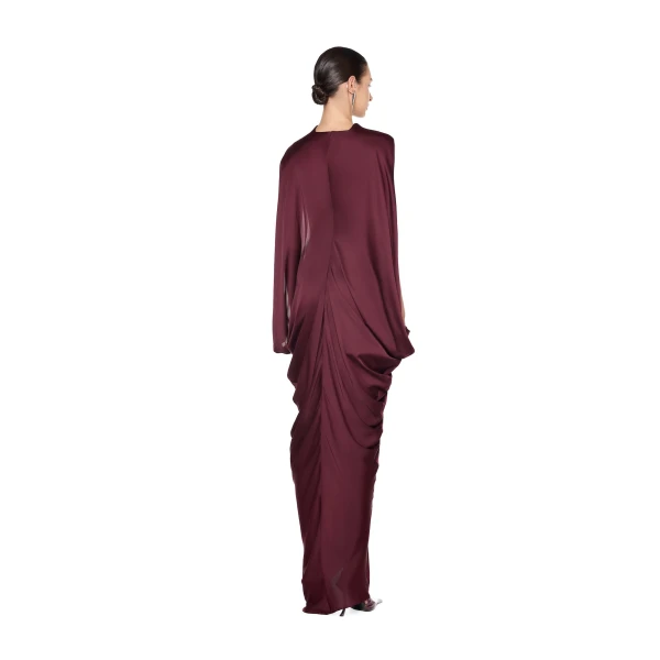 CHATS by C.Dam Lynn Dress in Reddish Brown, view 3