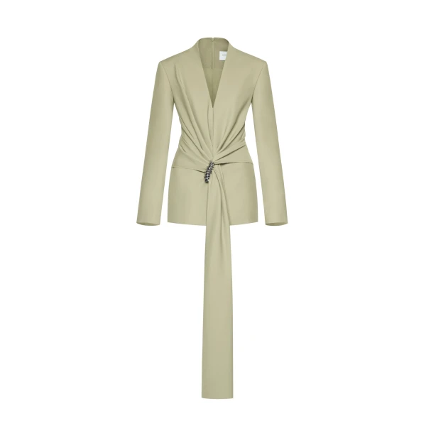 Mae Blazer in Sage Olive