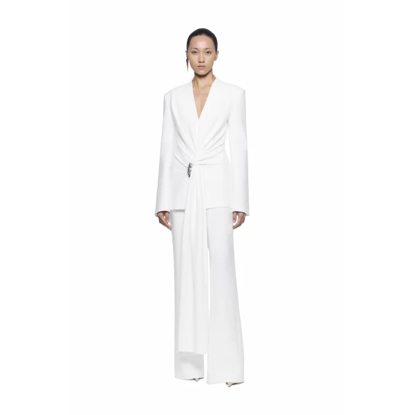 CHATS by C.Dam Mae Blazer in White, view 4