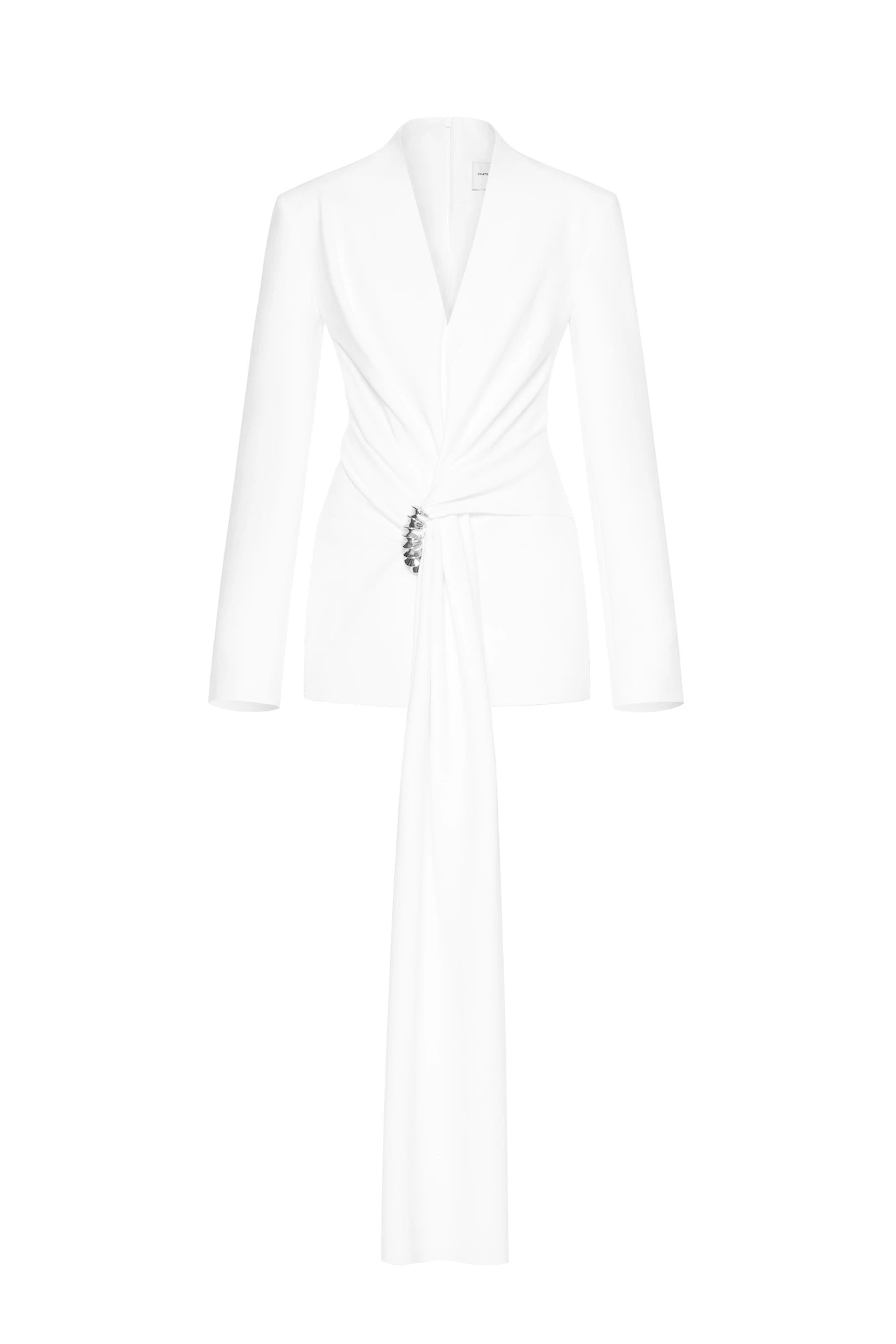CHATS by C.Dam Mae Blazer in White CHATS by C.Dam Mae Blazer in White