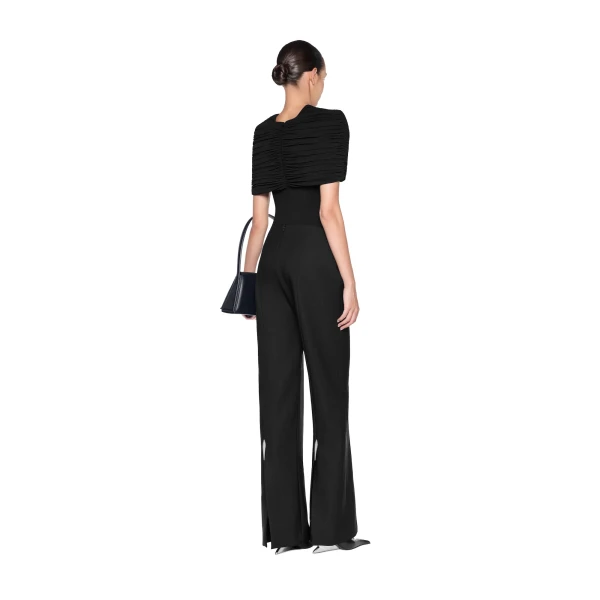 CHATS by C.Dam Maha Bodysuit in Black, view 3
