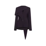 CHATS by C.Dam Maia Blazer in Mulberry Red
