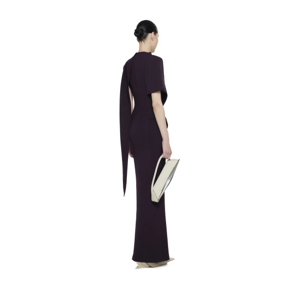CHATS by C.Dam Margu Dress in Mulberry Red, view 3