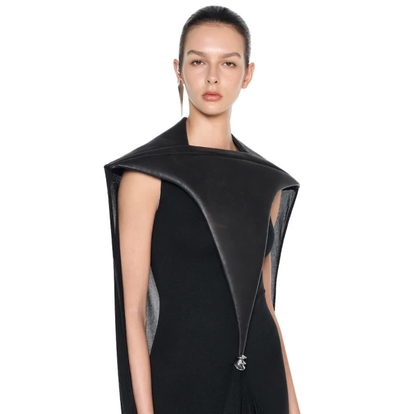 CHATS by C.Dam Mariam Dress in Black, view 4