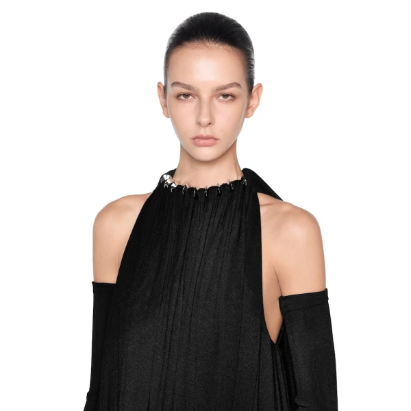 CHATS by C.Dam Mayer Dress in Black, view 4