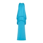 CHATS by C.Dam Mayer Dress in Cerulean Blue