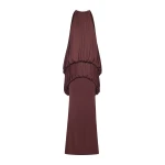 CHATS by C.Dam Mayer Dress in Dark Burgundy