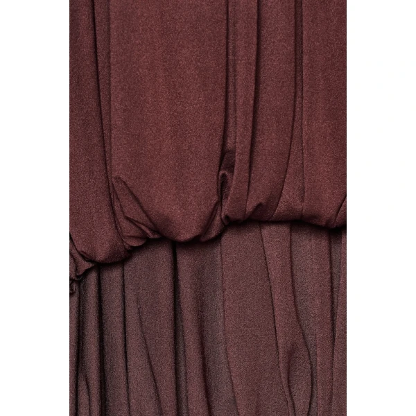 CHATS by C.Dam Mayer Dress in Dark Burgundy, view 5