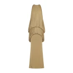 CHATS by C.Dam Mayer Dress in Mustard Green