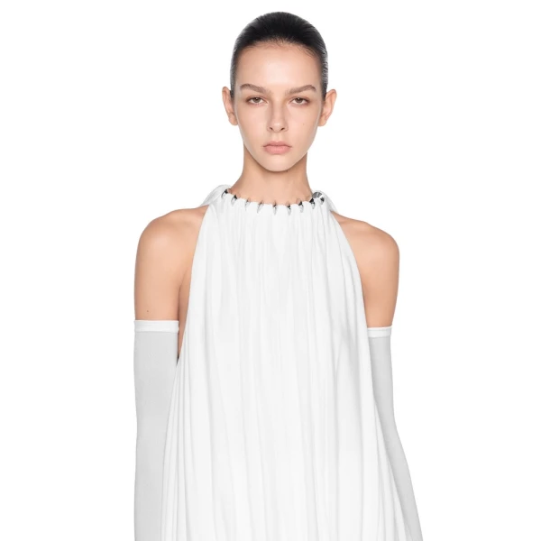 CHATS by C.Dam Mayer Dress in White, view 4