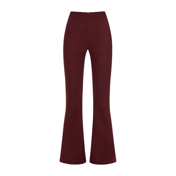 Miram Trousers in Maroon Red