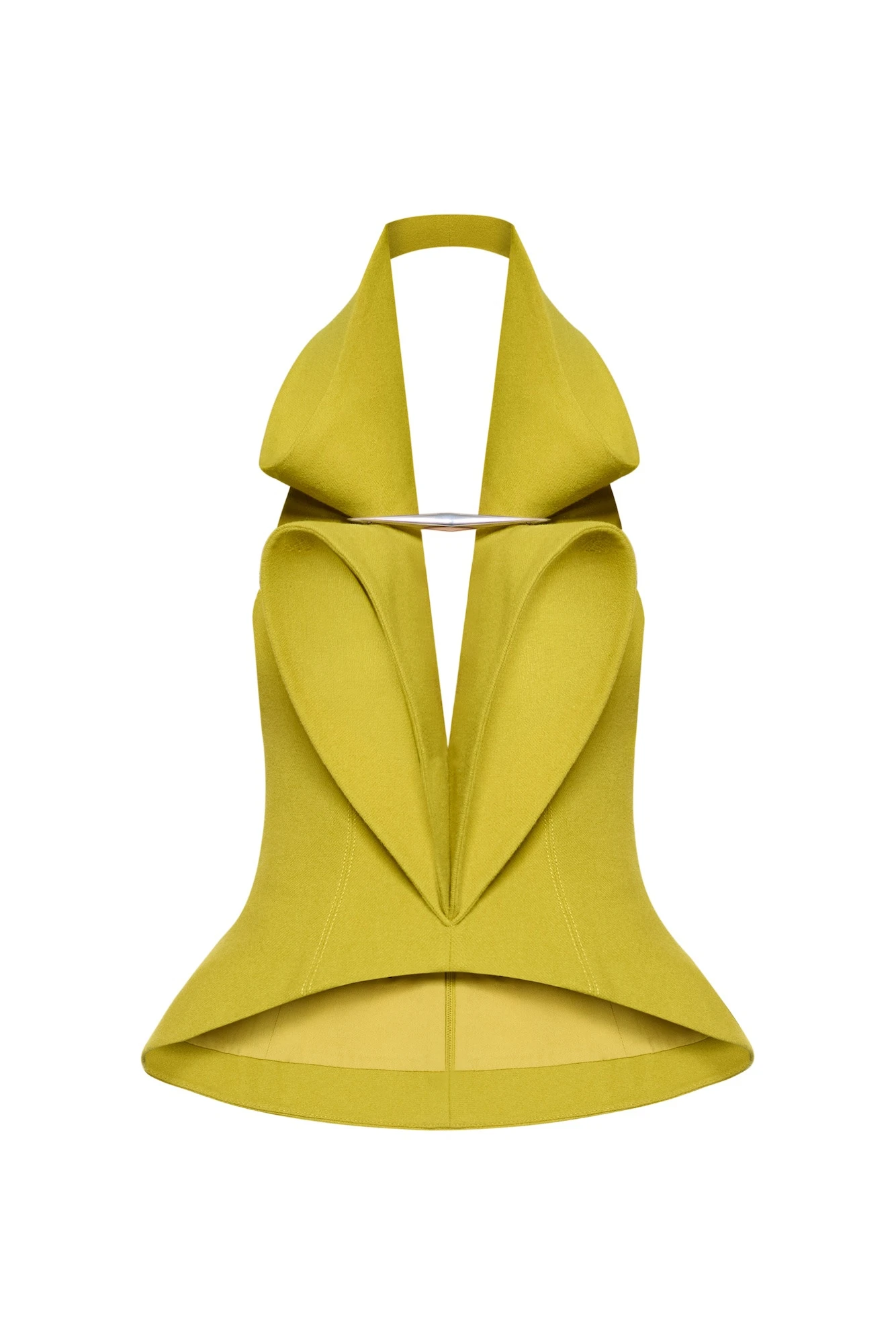 CHATS by C.Dam Mizar Halter Top in Chartreuse Green CHATS by C.Dam Mizar Halter Top in Chartreuse Green