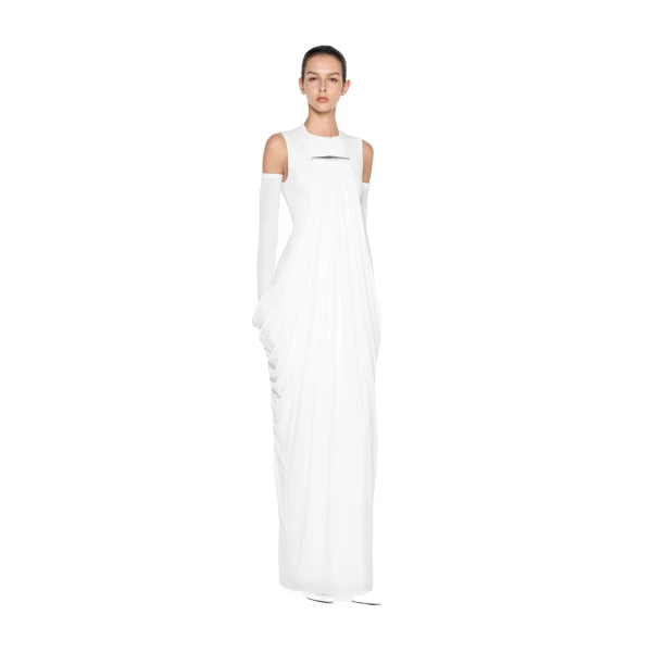 CHATS by C.Dam Noor Dress in White, view 2