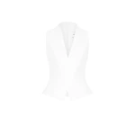 CHATS by C.Dam Noura Vest and Skirt Set in White
