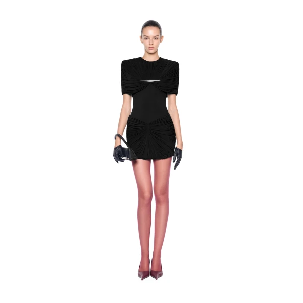 CHATS by C.Dam Rachel Dress in Black, view 2