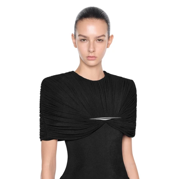 CHATS by C.Dam Rachel Dress in Black, view 4