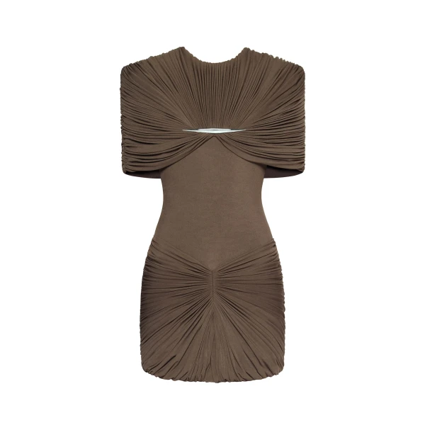 Rachel Dress in Brown