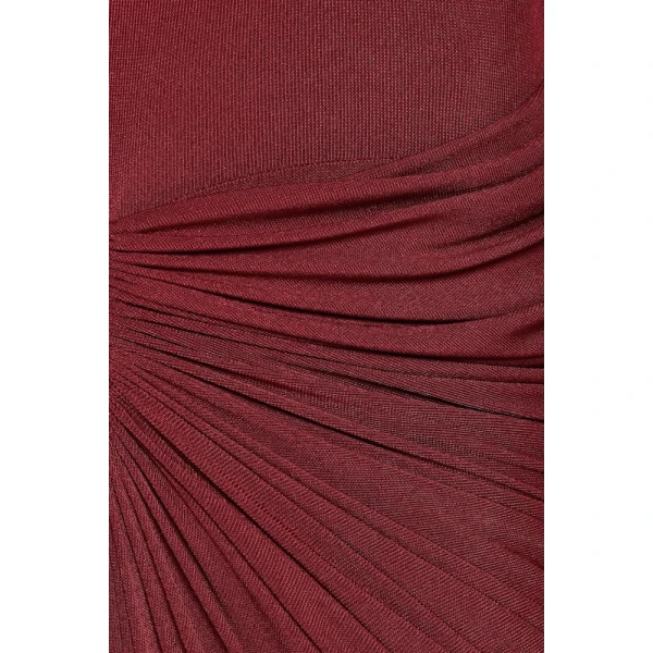 CHATS by C.Dam Rachel Dress in Maroon, view 5