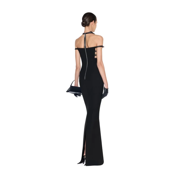 CHATS by C.Dam Rania Dress in Black, view 3