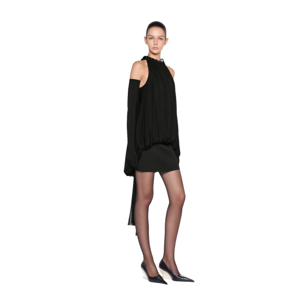 CHATS by C.Dam Rosalind Top and Skirt Set in Black, view 2