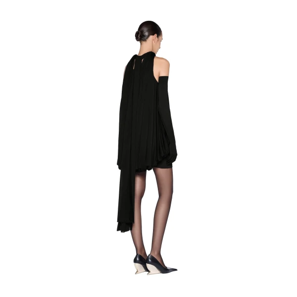 CHATS by C.Dam Rosalind Top and Skirt Set in Black, view 3