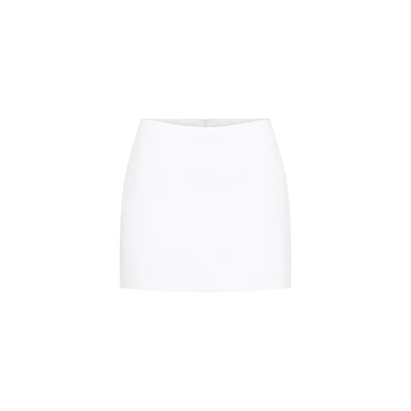 CHATS by C.Dam Rosalind Top and Skirt Set in White, view 4