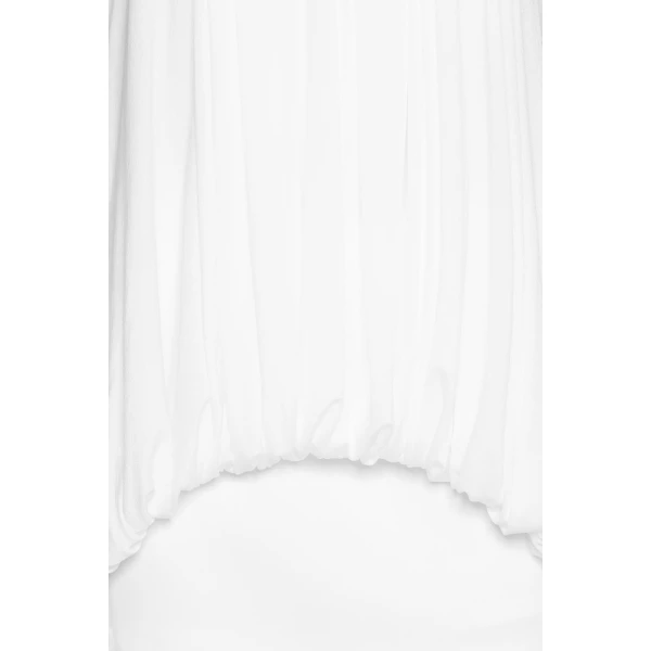 CHATS by C.Dam Rosalind Top and Skirt Set in White, view 6
